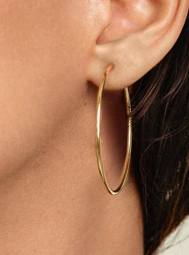 Orecchini pendenti & Orecchini a lobo: Creolen aus echtem Gold 30 mm – Nuovo e nell'imballaggio originale da Hemmental venduto da Schmuckwelt2 1