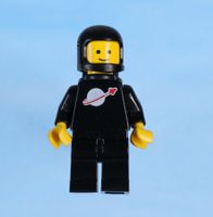 LEGO Minifigur Classic Space - Black with Air Tanks