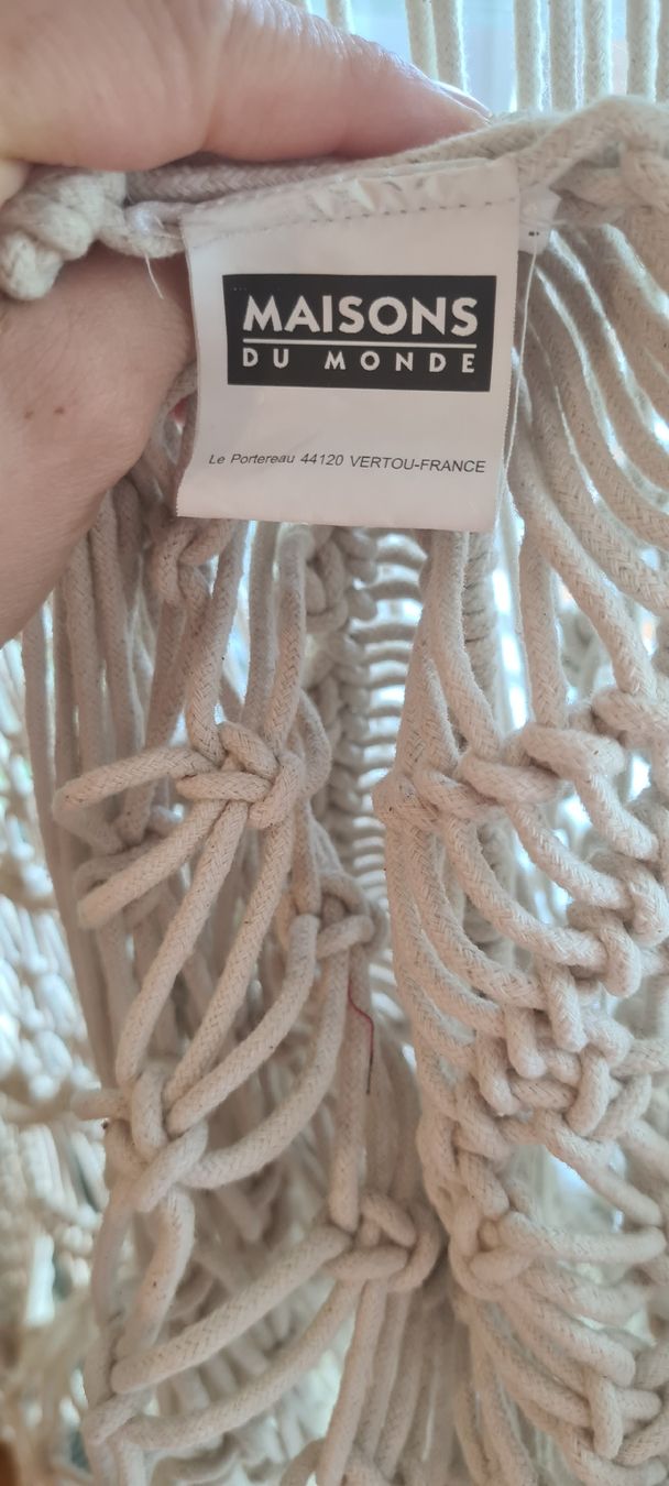 Tende: Vorhang Makramee Maisons du Monde Baumwolle beige – Usato da Unterentfelden venduto da Pattty 4