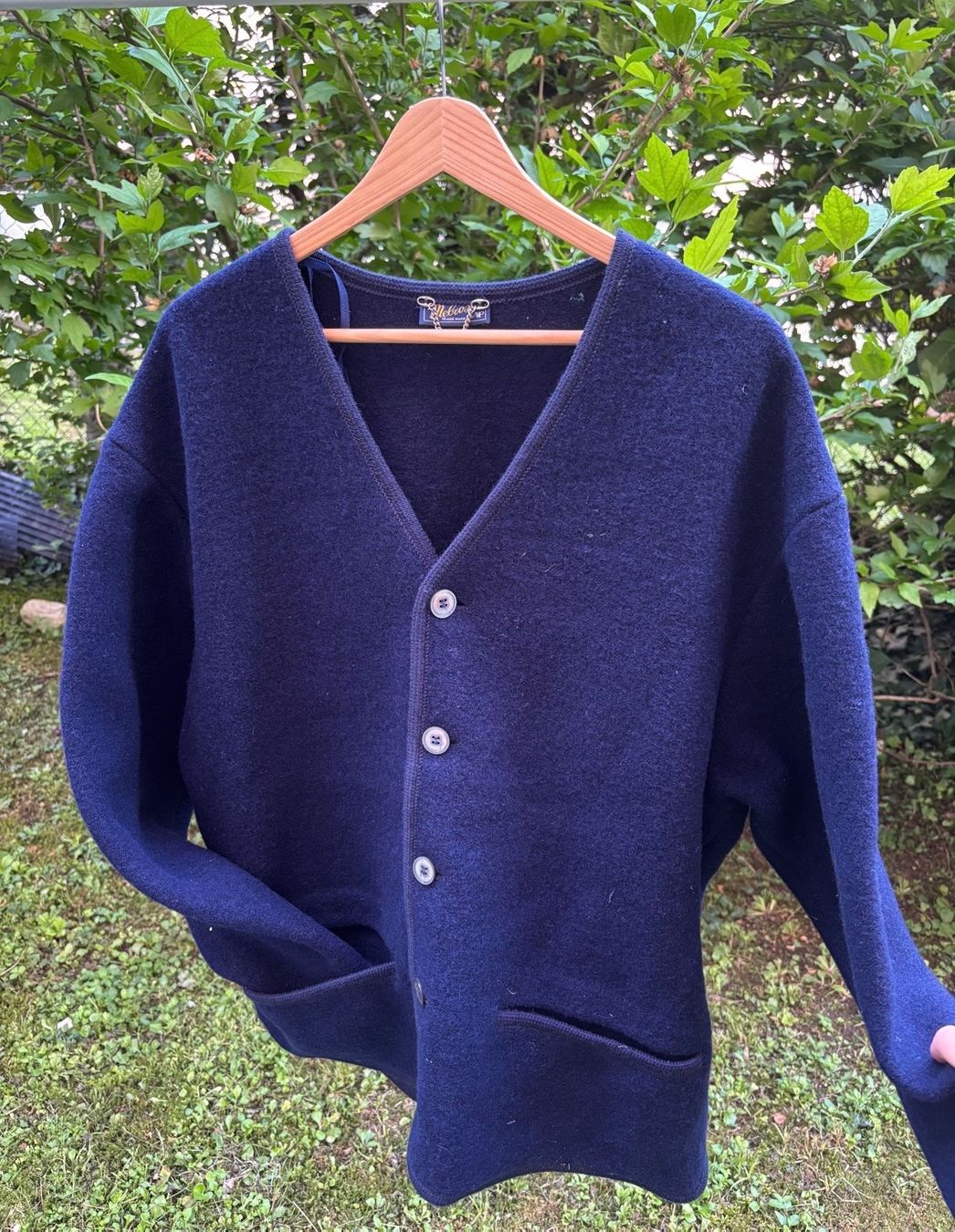 Giacche: Vintage Cardigan Jacke Blau – Usato da Minusio venduto da giiaadaaa