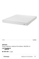 ÅBYGDA Foam Mattress 140x200cm Medium Firm