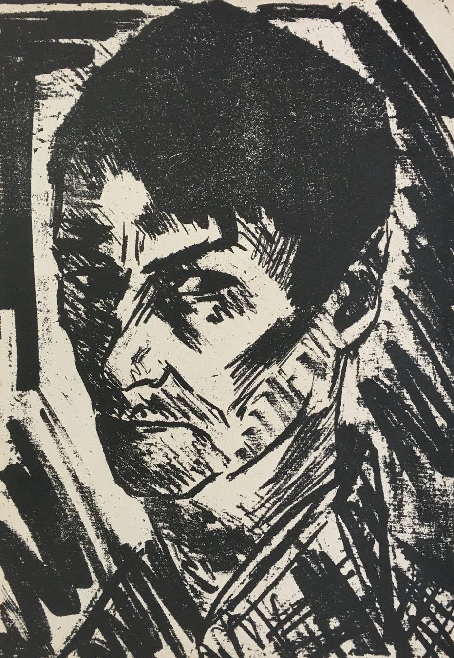 Grafiken & Lithographien: Otto Mueller     "Selbstbildnis nach Links..."  DRUCKGRAPHIK – Gebraucht aus Nennigkofen von juhit 4