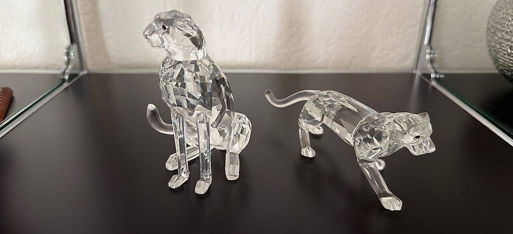 Statuette: Zwei Swarovski Kristall Löwen – Usato da Weggis venduto da urs_rj7p 1