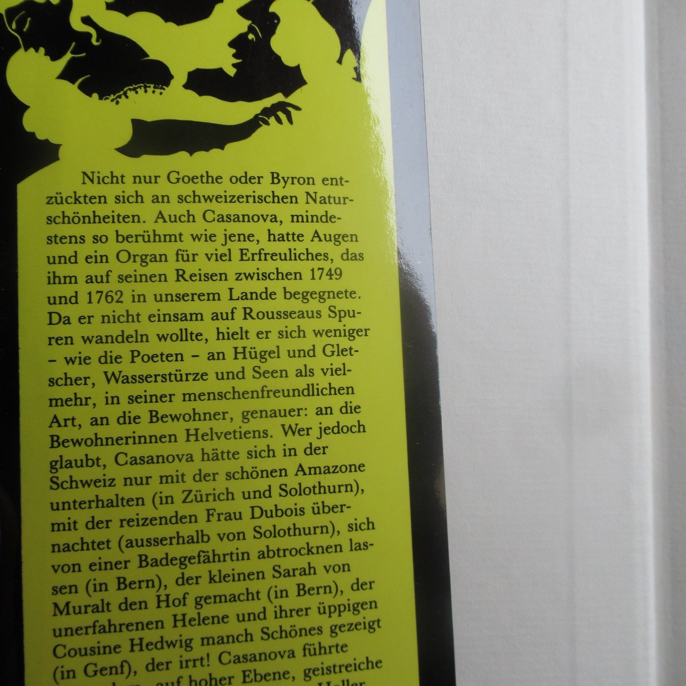 Bücher: CASANOVA IN DER SCHWEIZ - EROTISCHES BUCH – Gebraucht aus Moosseedorf von haro01 2