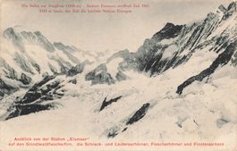 Jungfraubahn BE Station Eismeer Panorama Grindelwaldfiescher