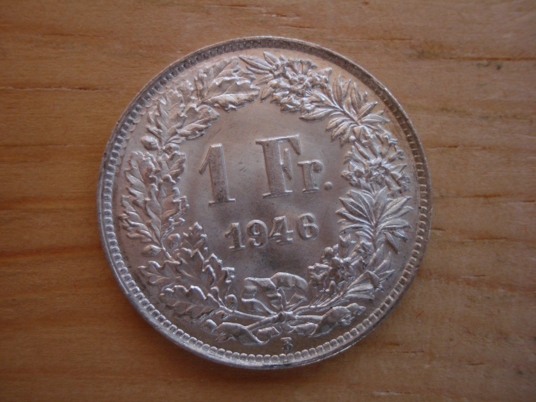 Alle Münzen: (C1) 1 Franken 1946 STGL – Gebraucht aus Erlach von Net-Coins