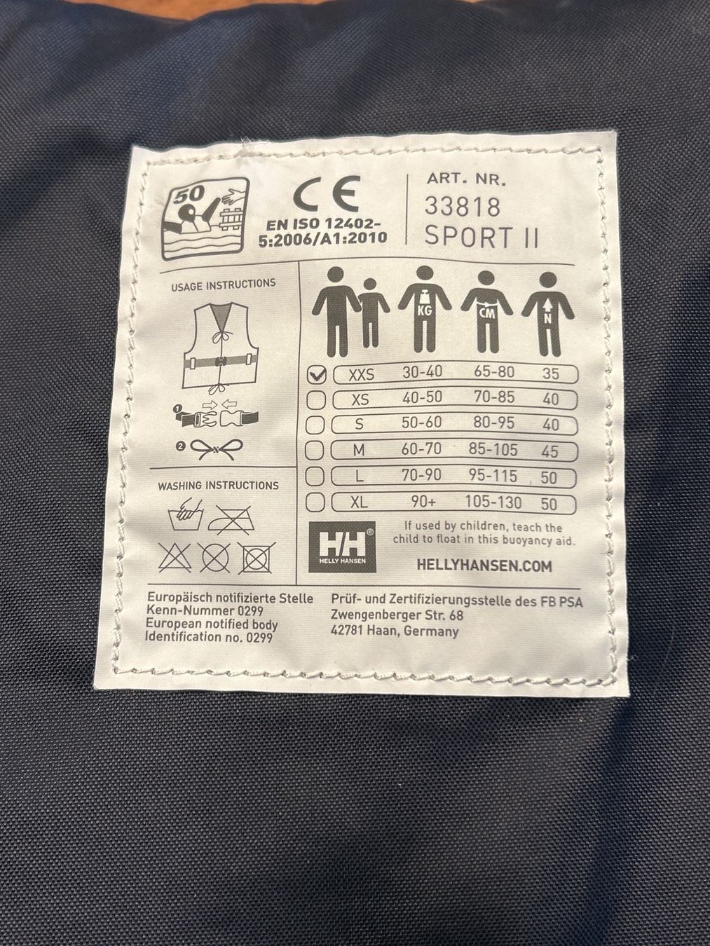 Helly Hansen Giubbotti di salvataggio: Schwimmweste Kinder – Usato da Beinwil am See venduto da Windlepack 1