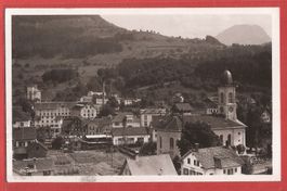 Siebnen mit schönem Bahnpoststempel Siebnen-Wangen 1935