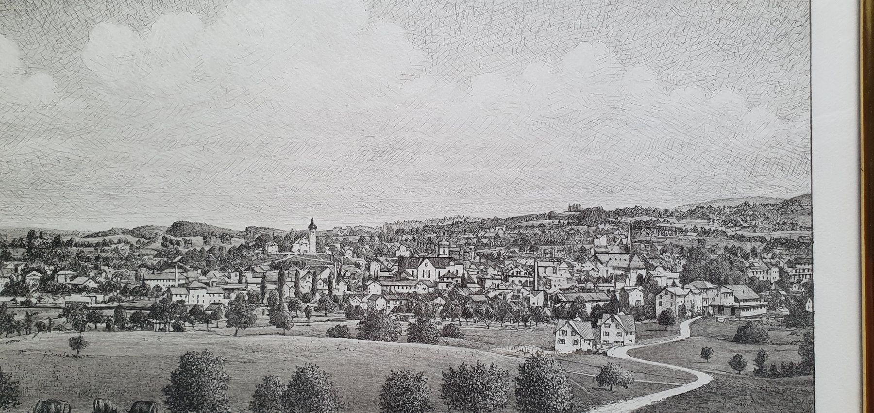 Grafica & Litografie: Bild -  Gossau 1900- Litho von Paul Wyss – Usato da Kreuzlingen venduto da Rschweiz1 4