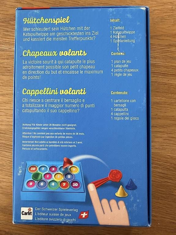 Carlit Spiele: Hütchenspiel Carlit – Gebraucht aus Gümligen von Sally777 1