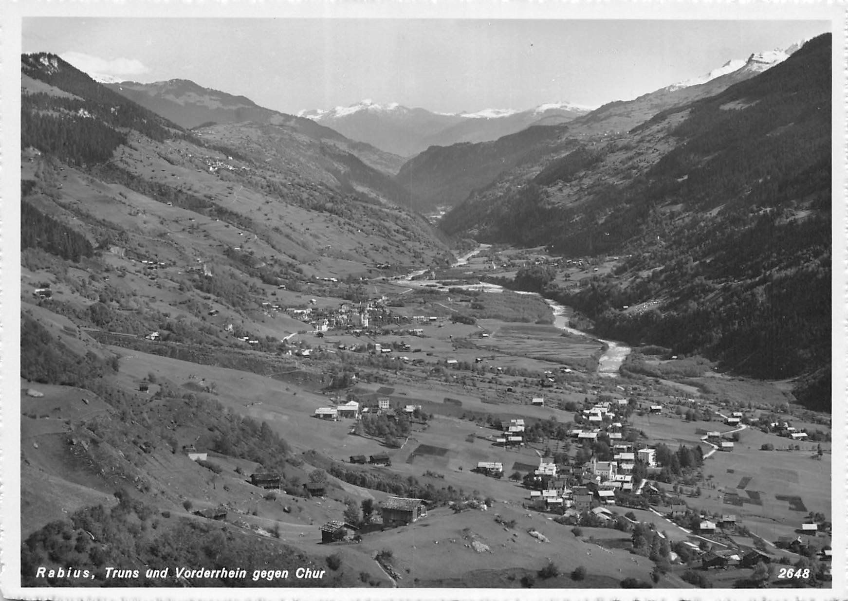 Cartoline postali: Rabius, Truns gegen Chur – Usato da Ottikon b.Kemptth. venduto da Neptun1974