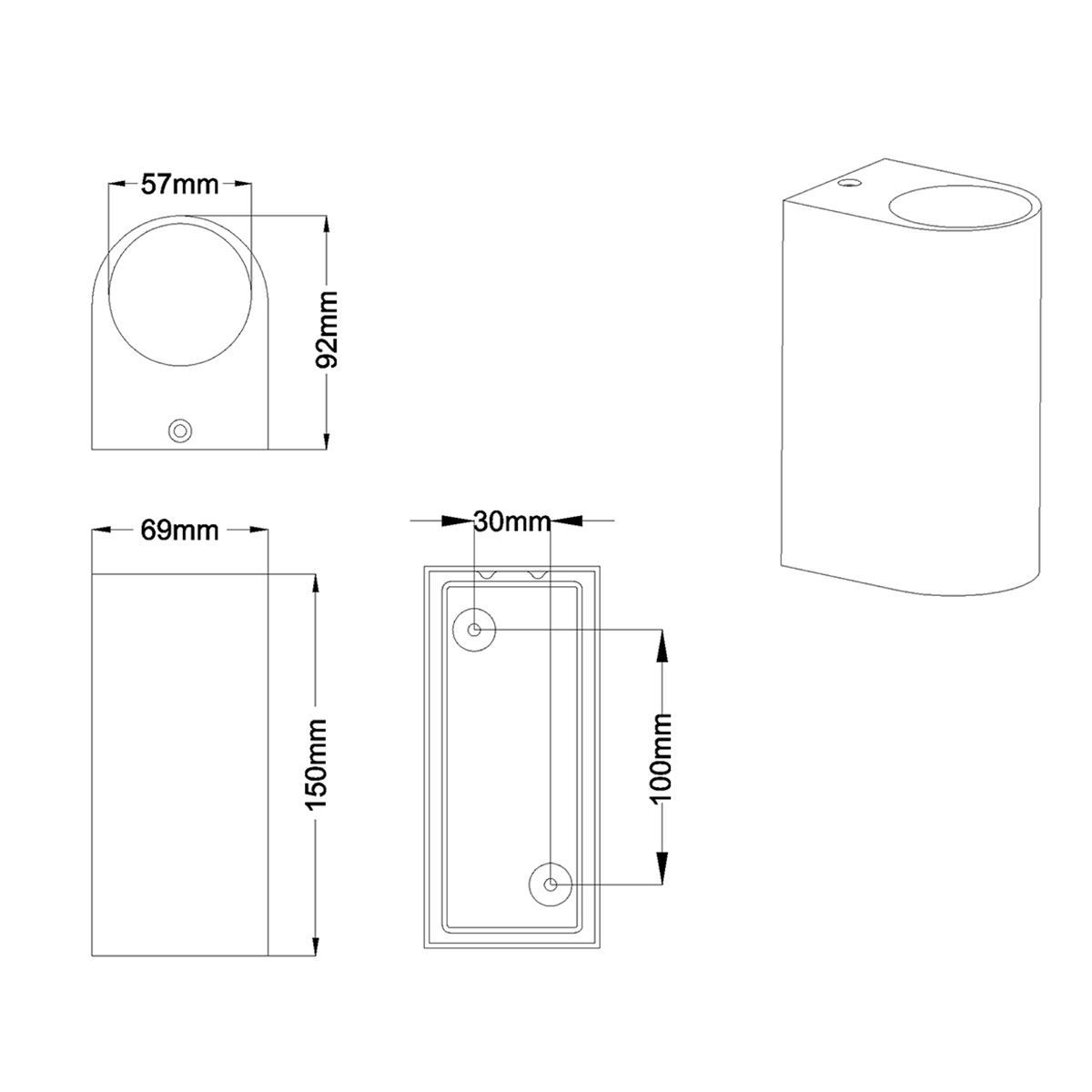 Lampade: Aussen Wandleuchte, Braun, 15 cm Höhe – Nuovo (secondo la descrizione) da Kreuzlingen venduto da Smart-Light 9