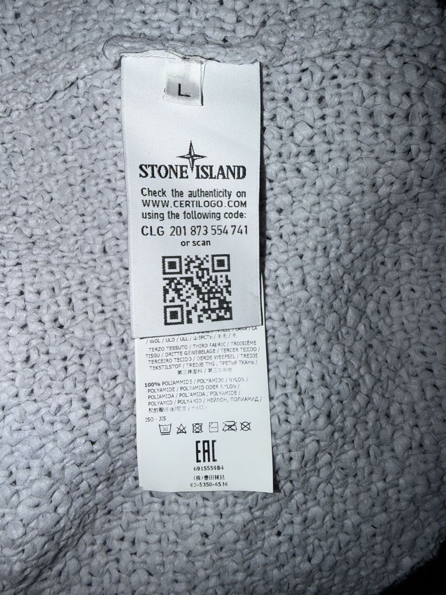 Stone Island Maglioni & Felpe: Stone Island Strickpullover Grau Vintage 2000s Gr.L – Nuovo e nell'imballaggio originale da Luzern venduto da Fabri2000 4