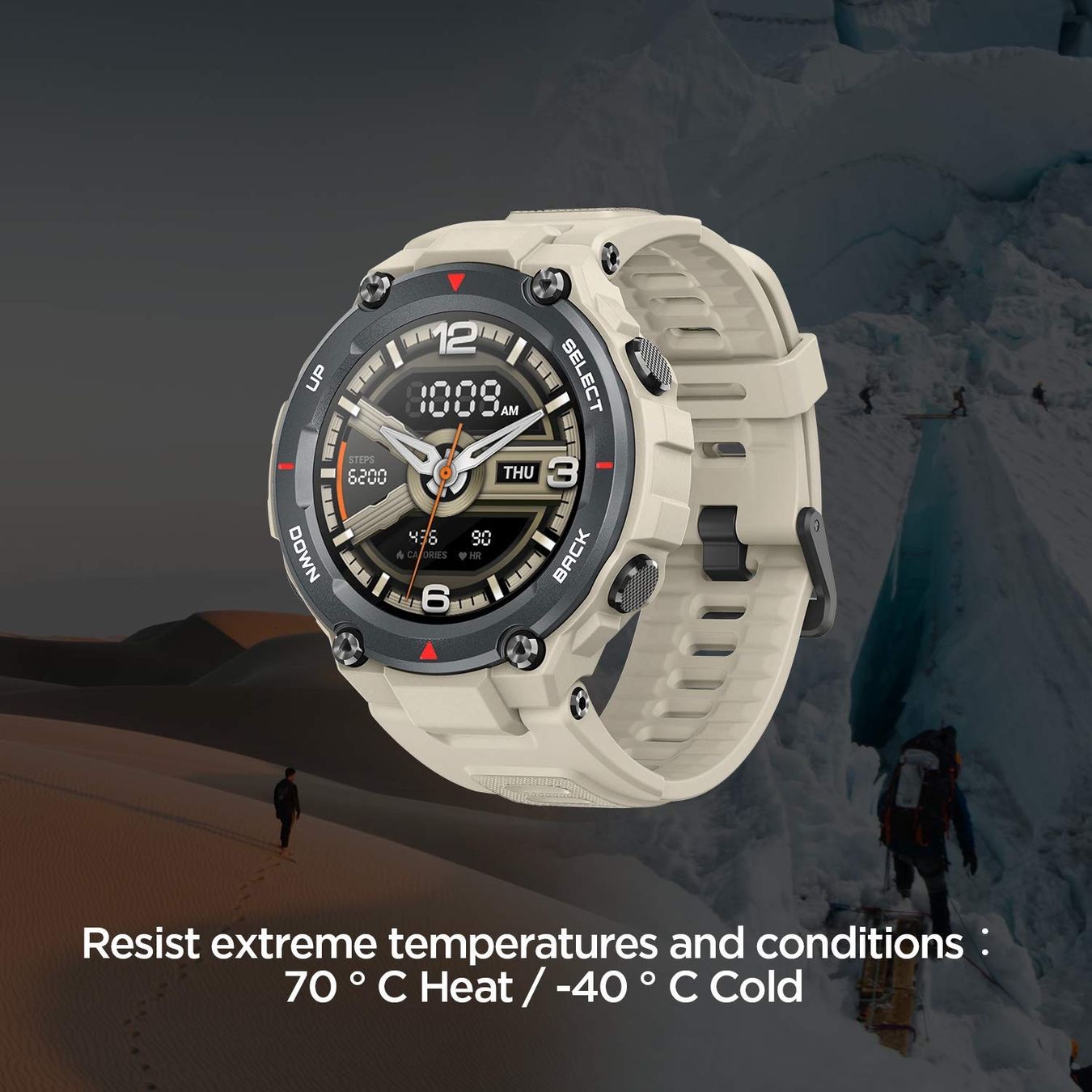 Amazfit Smartwatch: Montre AMAZFIT T-REX sable – D'occasion à Les Moulins par mst_r2cm