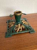 Weihnachtsbaumständer Gusseisen grün gold gebraucht