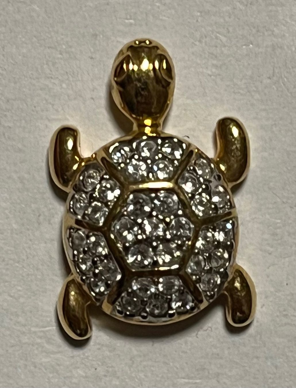 Plaketten & Abzeichen: Schildkröte Pin mit Steinchen besetzt – Gebraucht aus Altdorf UR von Mini037 6