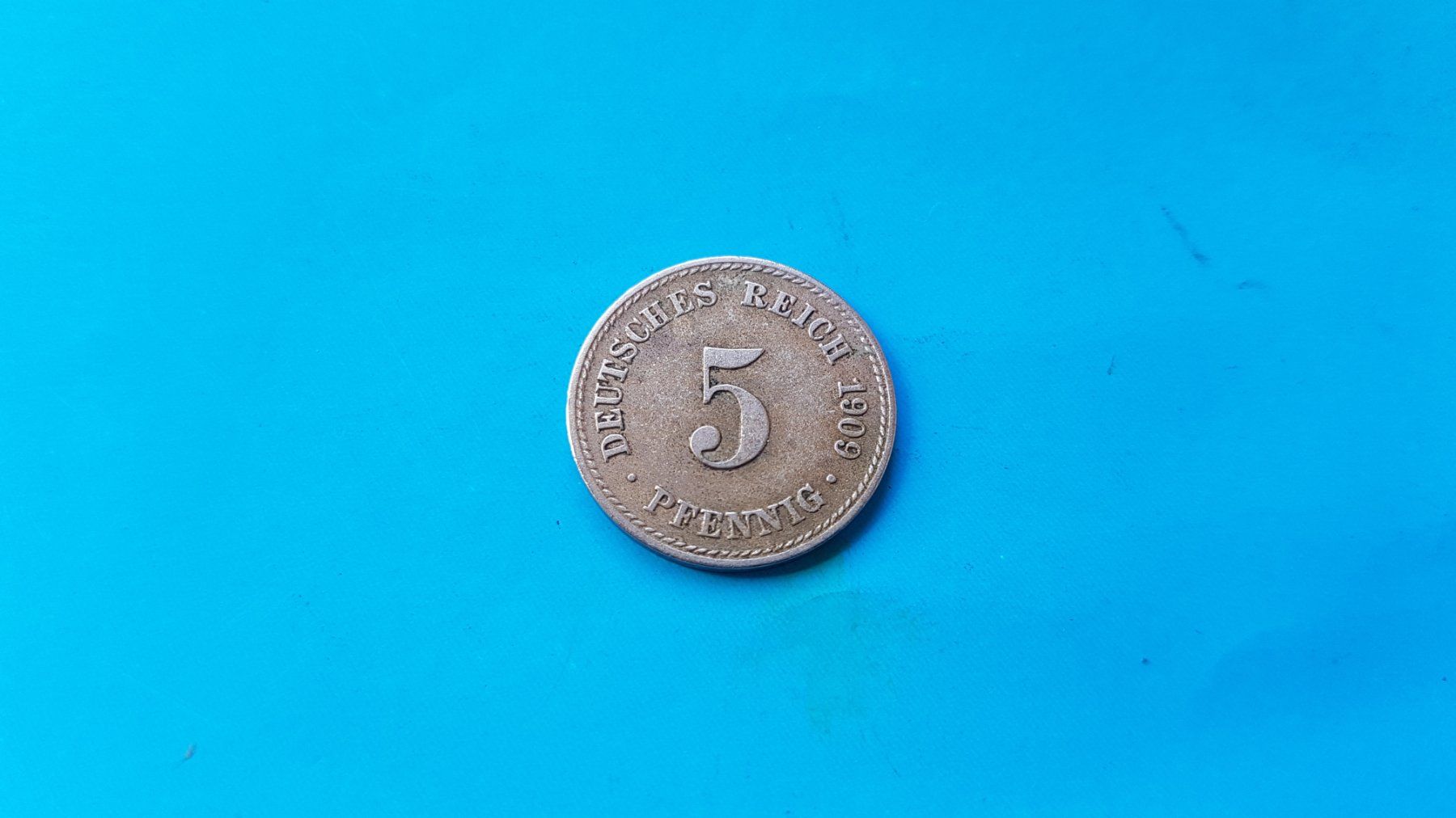 Alle Münzen: 5 Pfennig - Deutsches Reich 1909 A – Gebraucht aus Reinach BL von Dexy62
