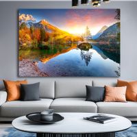 Riesig 🔝 SUPER PREIS 💲 Wandbild 120x80 NEU / See Idylle
