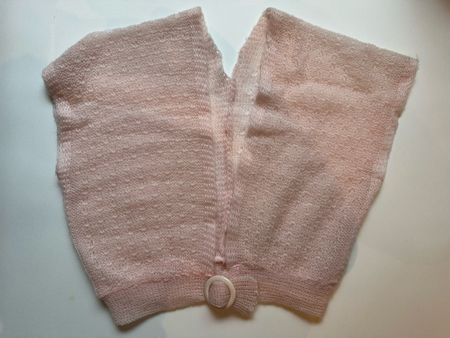 Rosa Damen-Strickjacke (Bolero), Unikat
