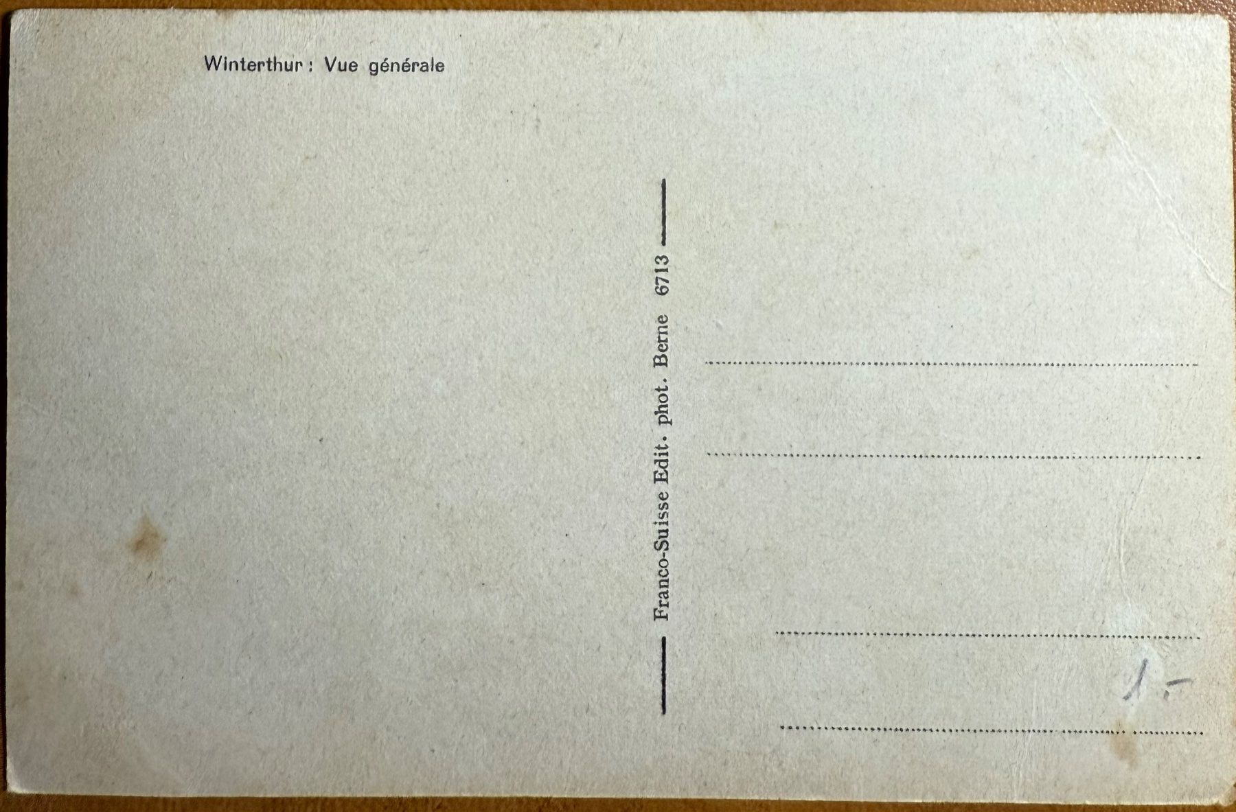 Cartoline postali: AK: Winterthur - Panorama – Usato da Lutry venduto da Ediego 1