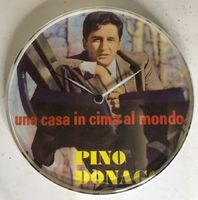 Wanduhr mit Pino Donaggio Singelcover Foto