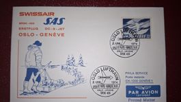 Swissair Oslo - Geneve 02.04.1974