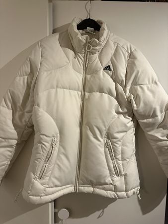 Adidas White Padded Jacket, 38, Winter Outfit ❄️