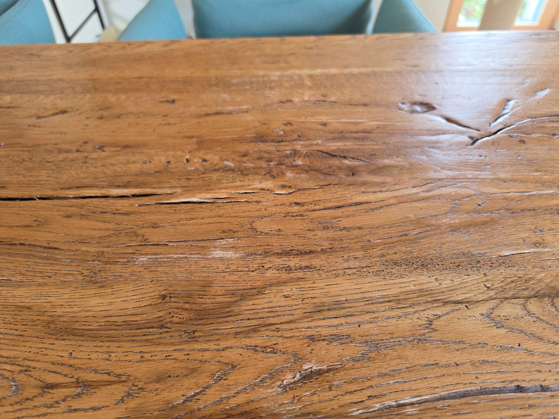 Interio Tables: Massiver Esstisch aus Sumpfeiche – D'occasion à Oberburg par rebco 5