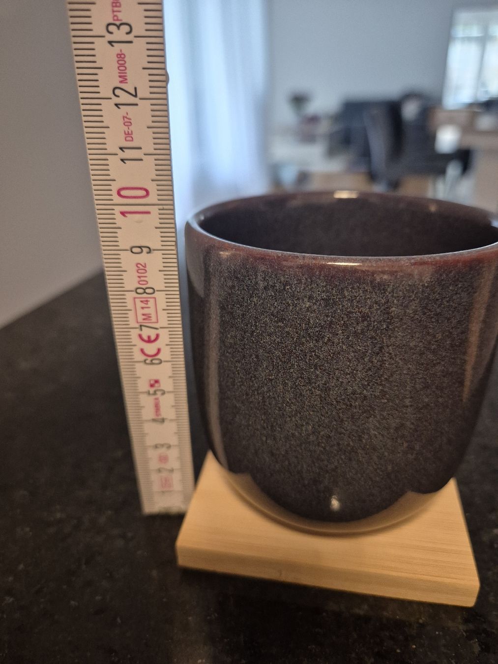 Tassen: Keramikbecher mit Untersetzer - Neu, Lila, 8 cm – Neu (gemäss Beschreibung) aus Zürich von mit_jz2x 5