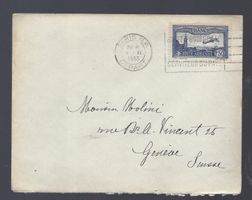 FRANCE lettre Poste aérienne