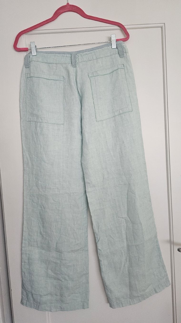 Nile Pantaloni: Leinenhose NILE hellgrün Grösse M 100% Leinen – Usato da Aarau venduto da Mery6 1