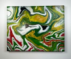 Acryl-Flüssigmalerei, rechteckig