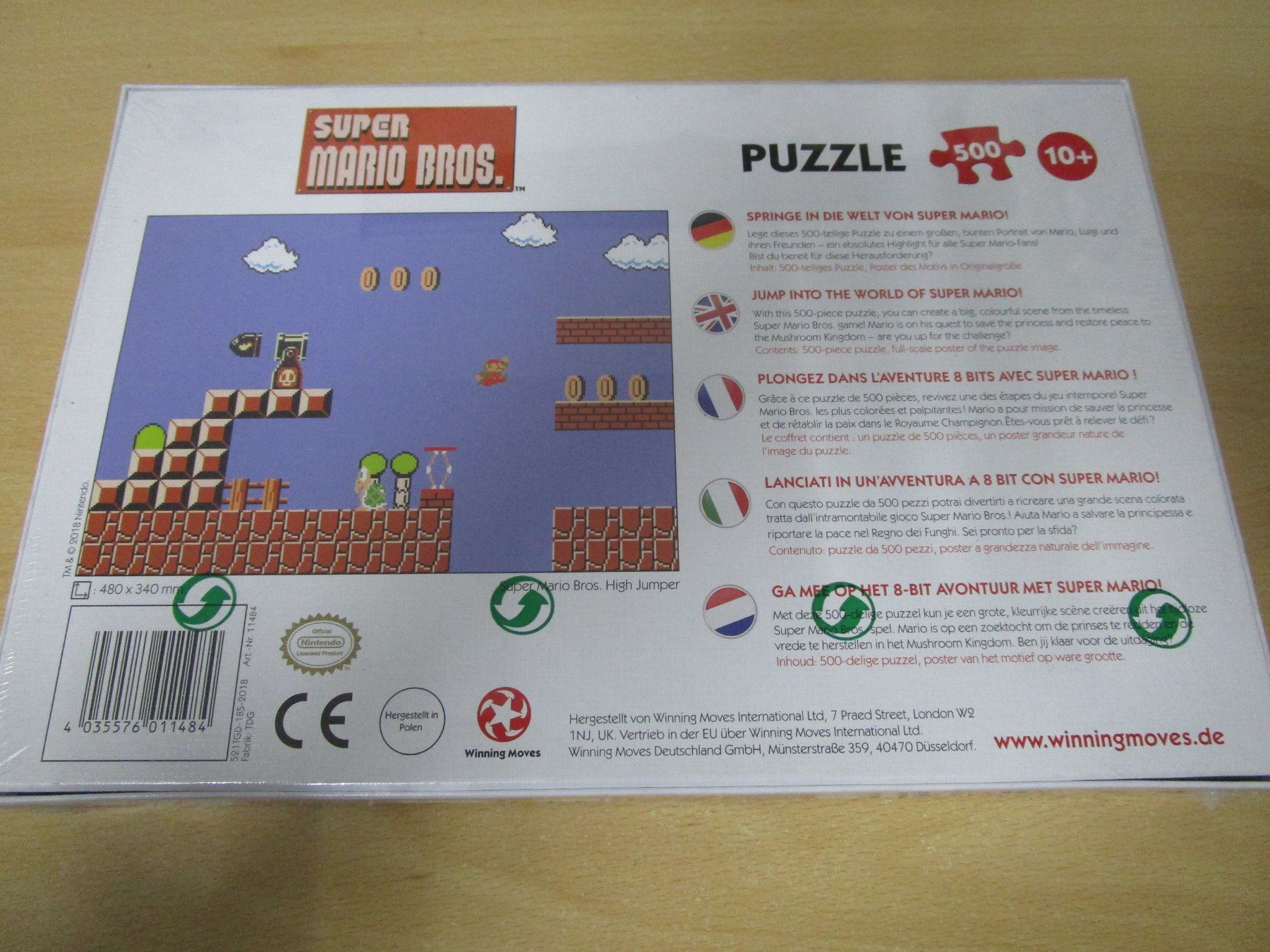 Puzzle: Puzzle Nintendo Super Mario Bros High Jumper NEUWARE – Nuovo e nell'imballaggio originale da Goldau venduto da agestuffer 1