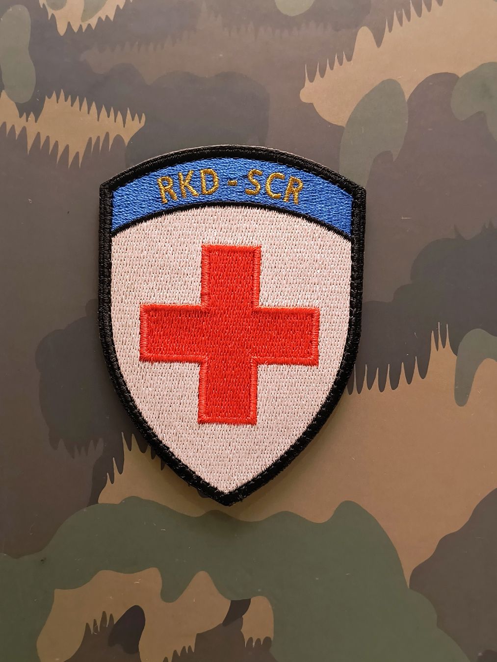 Schweizer Armee Placchette & Badge: Patch Schweizer Armee SRK – Usato da Richterswil venduto da Fega