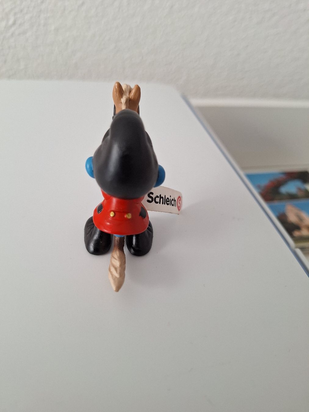 Schleich Statuette: Schlumpf auf Pferd – Nuovo e nell'imballaggio originale da Rothrist venduto da Stranglehold 1
