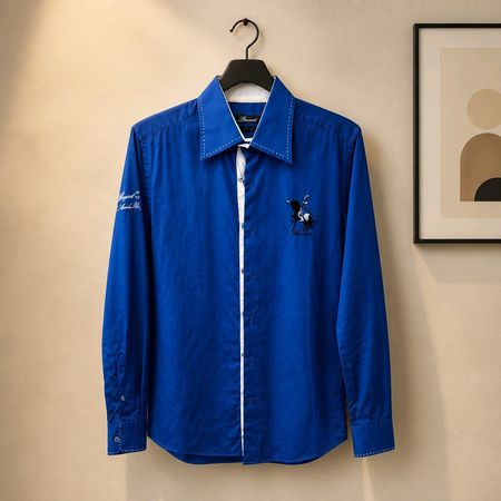 Baronet Herrenhemd Blau Grösse M 39/40
