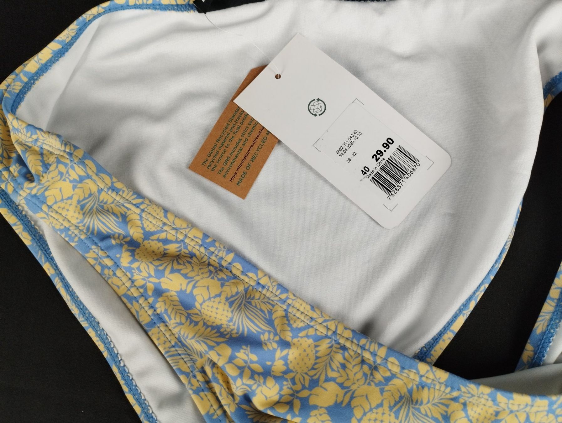 Badekleider & Bikinis: Bikini Blumenmuster blau/gelb Grösse 40 neu – Neu (gemäss Beschreibung) aus Schübelbach von Restwert_Schubelbach 3
