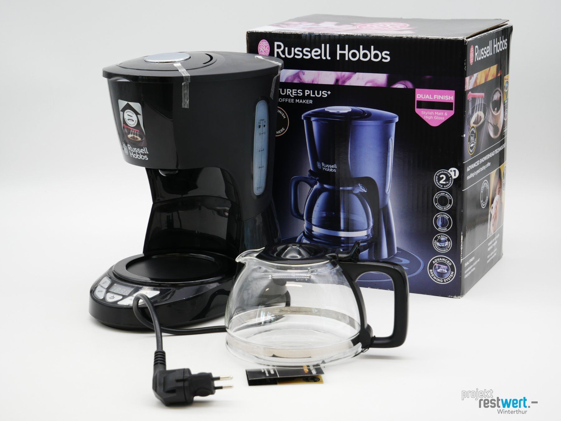 Russell Hobbs Macchine per caffè & Macchine per espresso: RUSSELL HOBBS / Textures Plus Filterkaffeemaschine – Nuovo (secondo la descrizione) da Winterthur venduto da Restwert_Winterthur 1