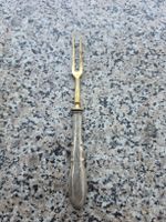 Fischgabel 800 Silber Vergoldung Antik Besteck Serviergabel.