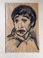 Ernest Graf „Der Clawn und Schaspieler Dimitri kohlzeichnung