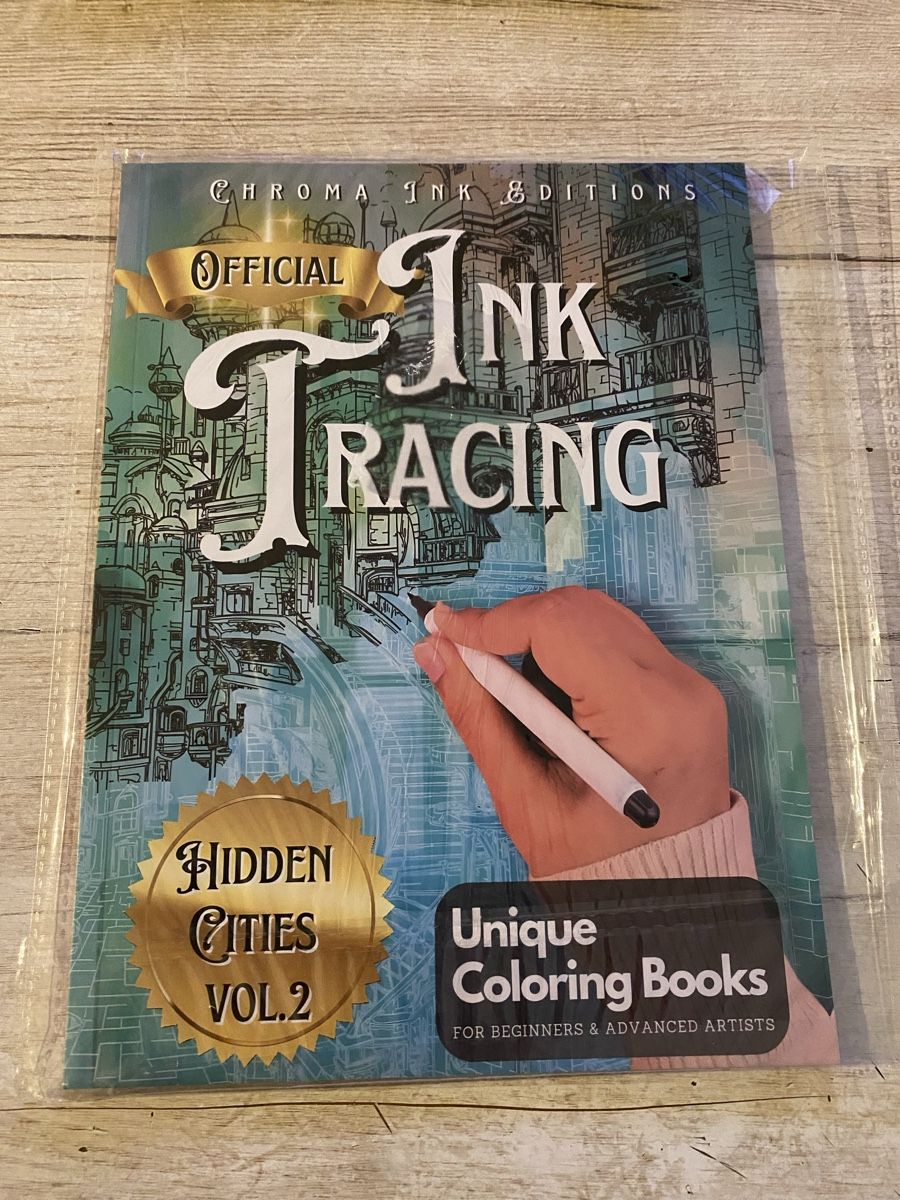 Libri: Malbuch Ink Tracing Hidden Citys – Nuovo e nell'imballaggio originale da Aesch BL venduto da 39QueenOFSales39
