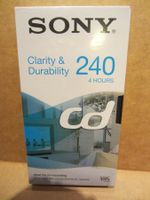 VHS Kassette Sony 240 Minuten 4 Stunden
