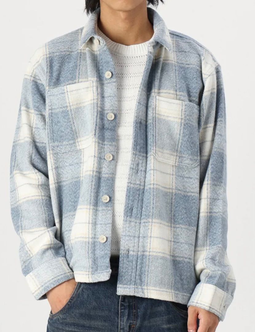 Hollister Camicie: Hollister COZY BRUSHED SHACKET - Hemd blau, L – Usato da Seuzach venduto da Megane1 1