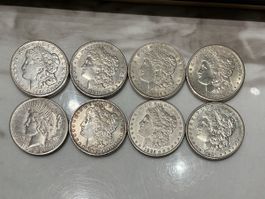 1 Dollar Silbermünzen