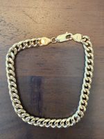 5mm Panzerarmband 750 Gelbgold  18cm Länge 