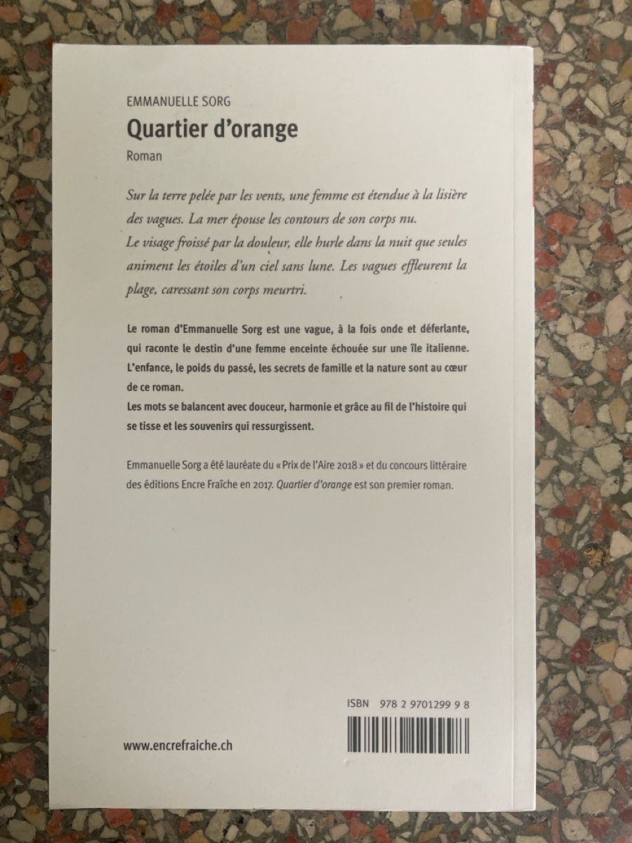 Libri: Quartier d’orange - Emmanuelle Sorg – Usato da Fribourg venduto da Mymikrakra01 1