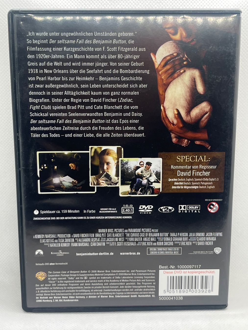 Alle DVDs: DVD Der seltsame Fall des Benjamin Button Brad Pitt Cate Bla – Gebraucht aus Hinterkappelen von Kim1992 1