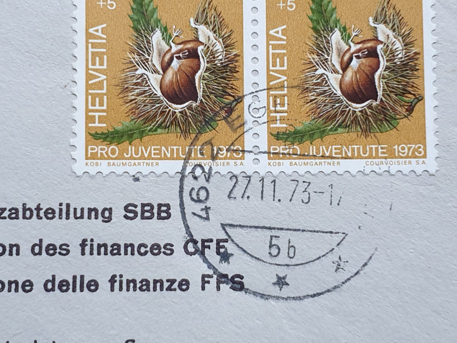 Tutti i francobolli: (120) Pro Juventute 1973 mit Frühstempel – Usato da Schwarzhäusern venduto da Inot3 3
