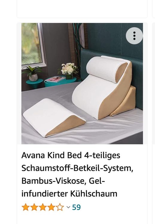 Orthopädisches Keilkissen Für Bett & Sofa - Dreieckige Rückenstütze 45x90cm