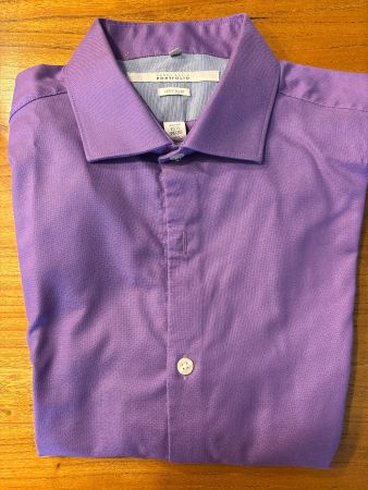 Perry Ellis Hemd, Gr. M (15 1/2), Lila, Top Zustand!